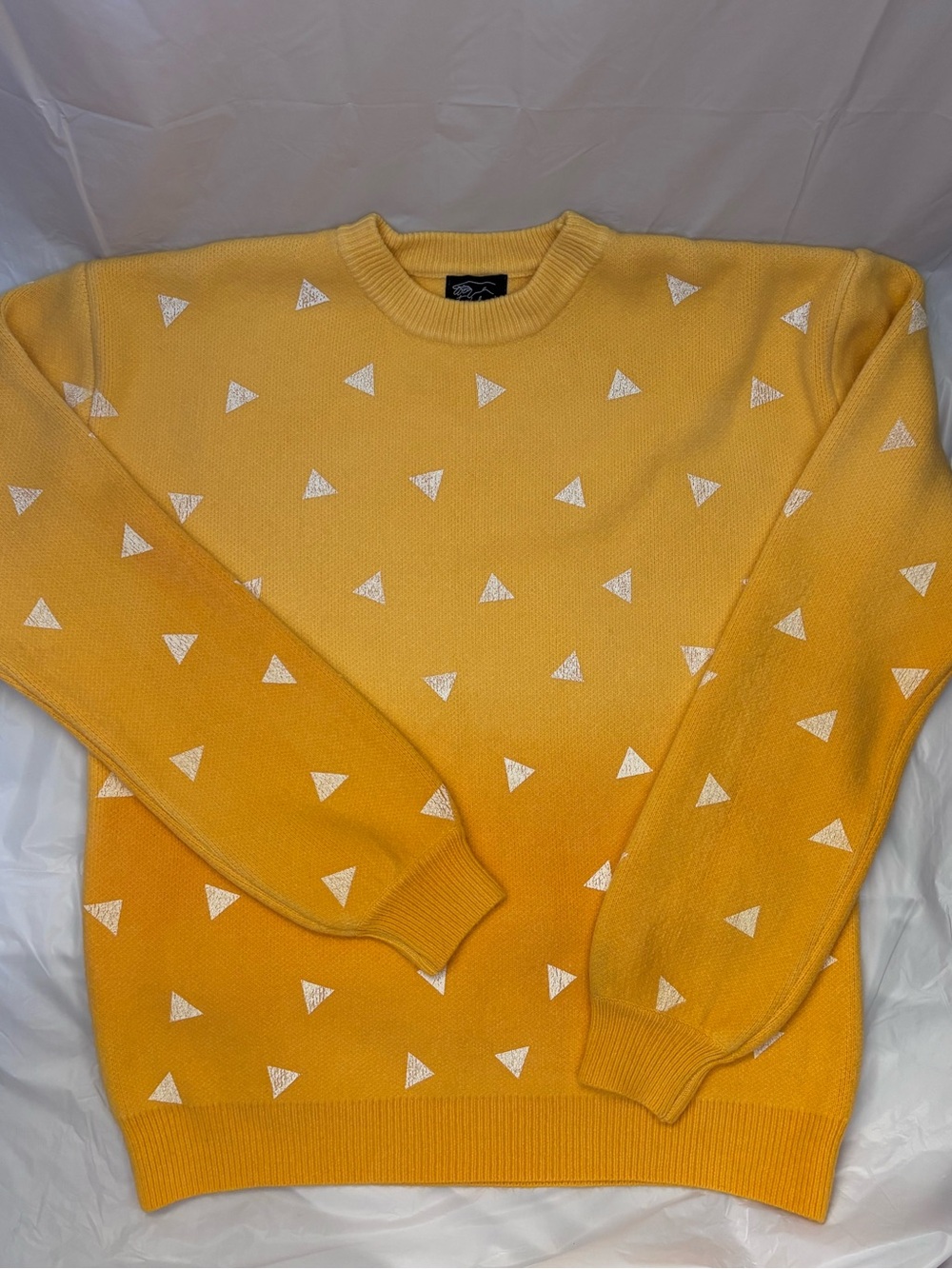 Steady Hands Unisex Yellow Crewneck Sweater - M/L